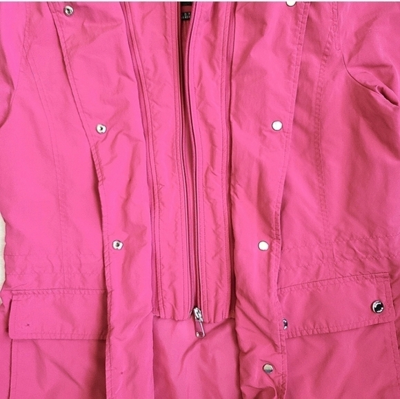 Geox Respira Hooded Thermal Jacket in Pink Rose Size Small - Picture 10 of 17